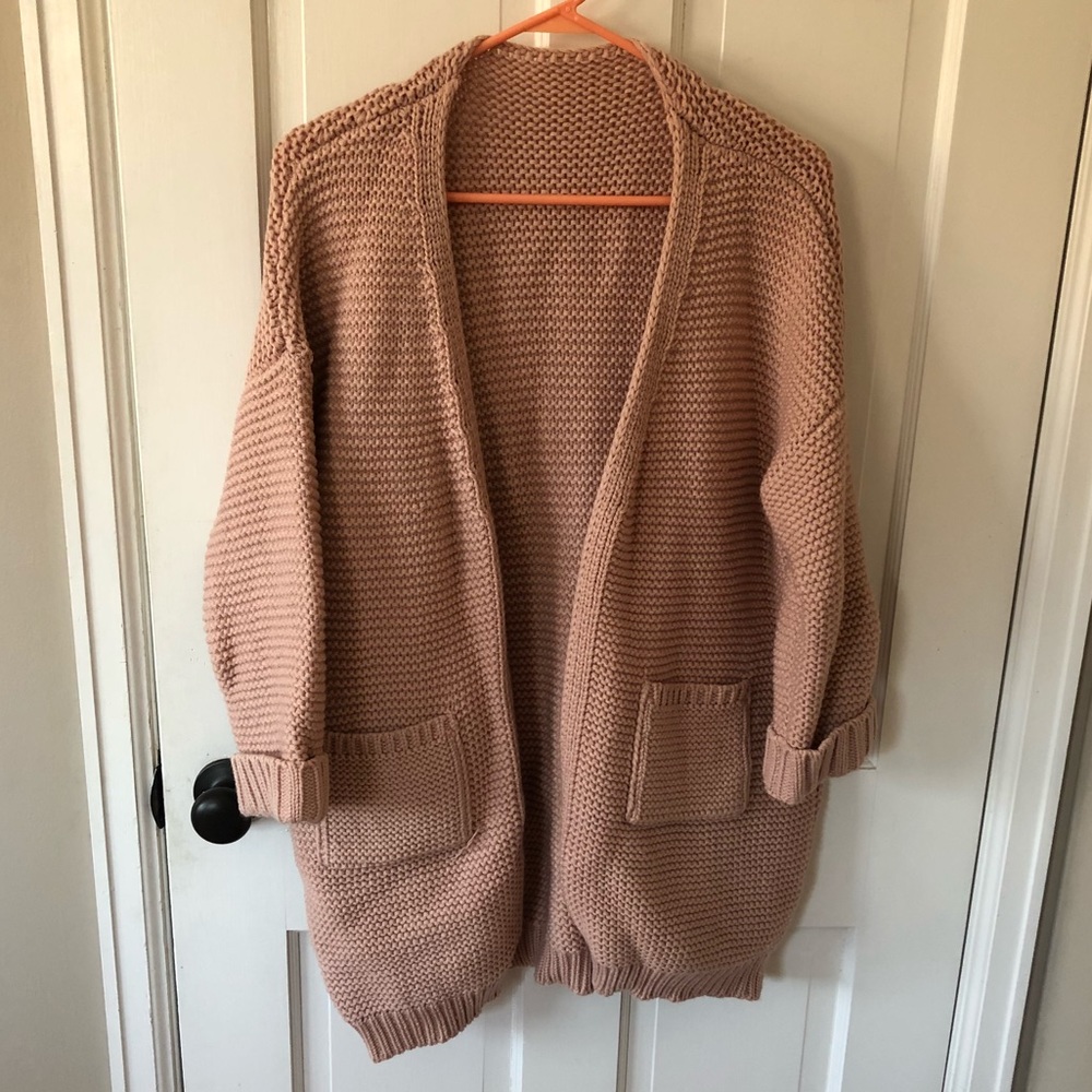 Blush cardigan sweater